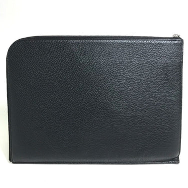 LOUIS VUITTON Clutch bag M67756 Taurillon Clemence Leather black LV Circle bag mens Used Authentic